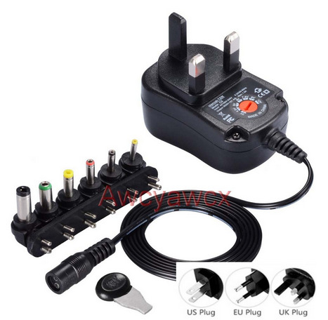 Universal Supply Charger 12W AC 100V-240V Adapter, DC 3V 4.5V 5V 6V 7 ...