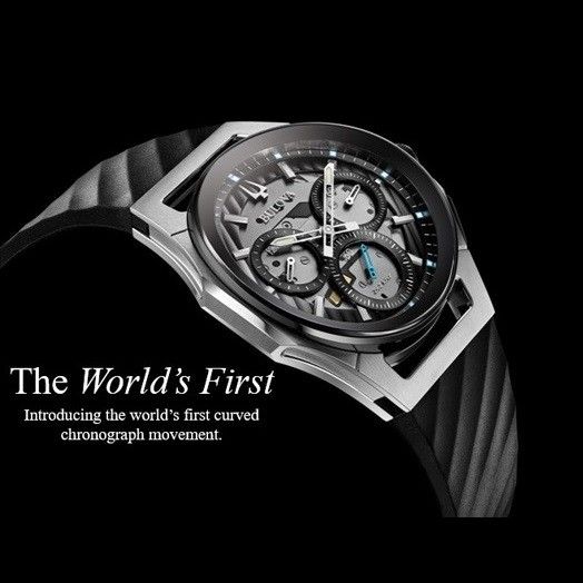 Curved chronograph sale