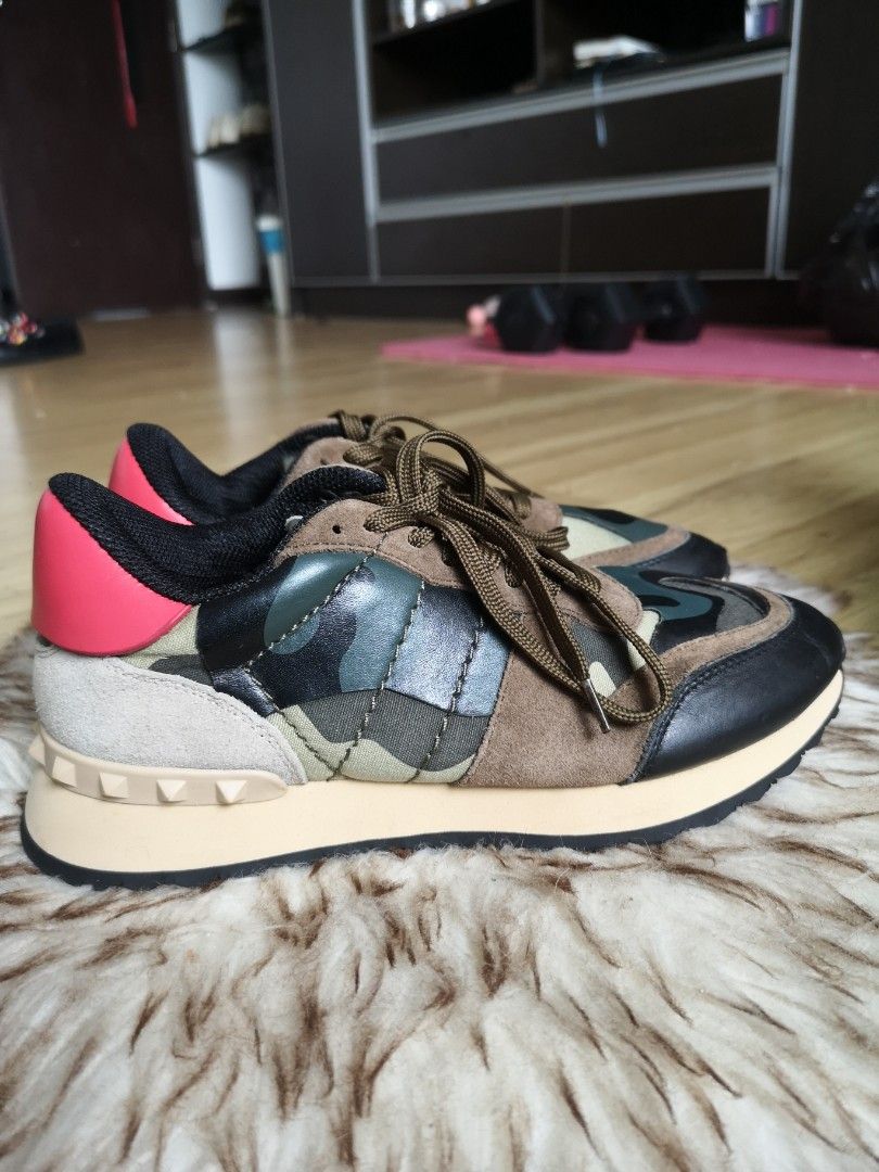 Valentino Garavani Rock Runner Camouflaged Sneaker