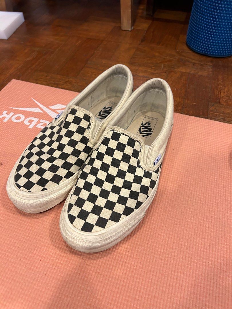VANS Checkerboard Slip On Black Off White Shoes