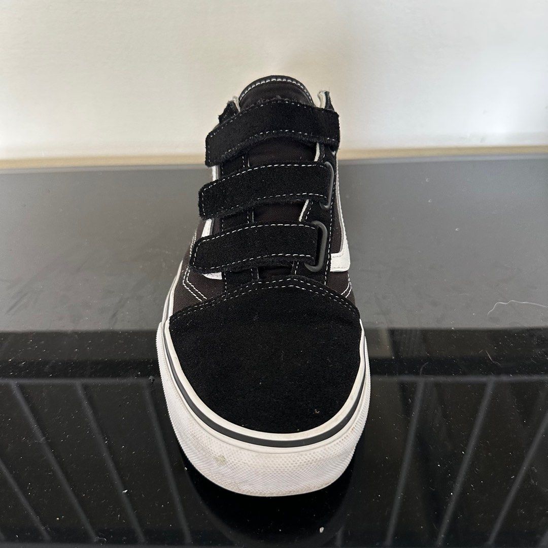 Mens black hotsell velcro vans