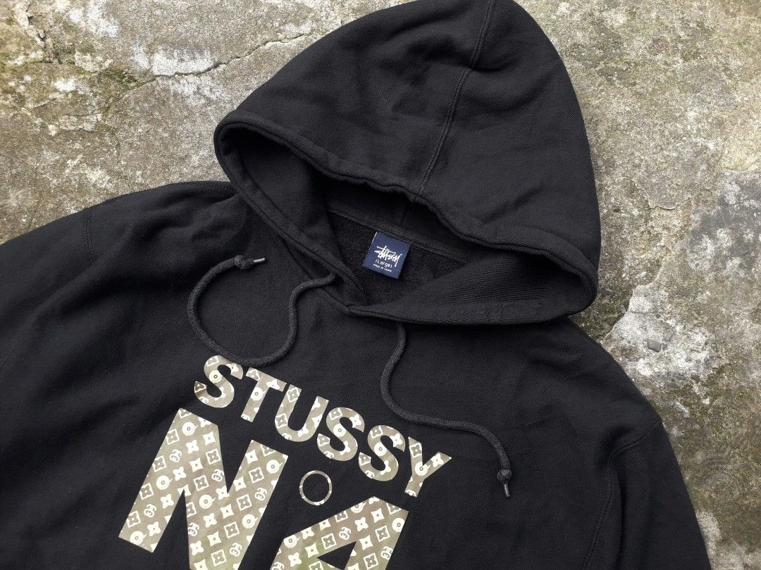 Stussy 'LV' N4 monogram hoodie (M) RARE