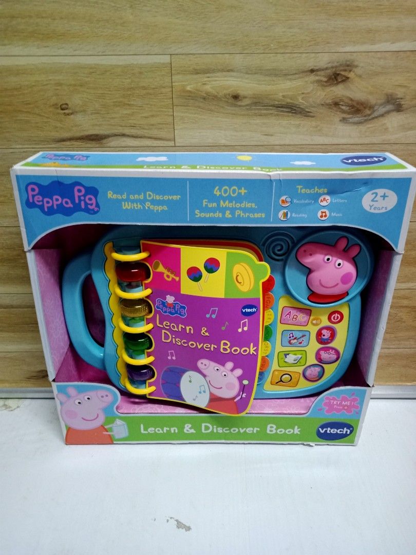 Vtech peppa pig learn shop & discover book