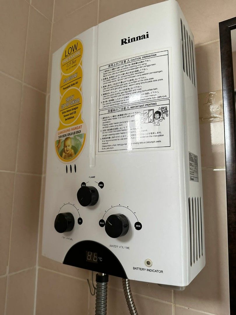 Water Heater Gas Rinnai / Pemanas Air, Elektronik, Lainnya di Carousell