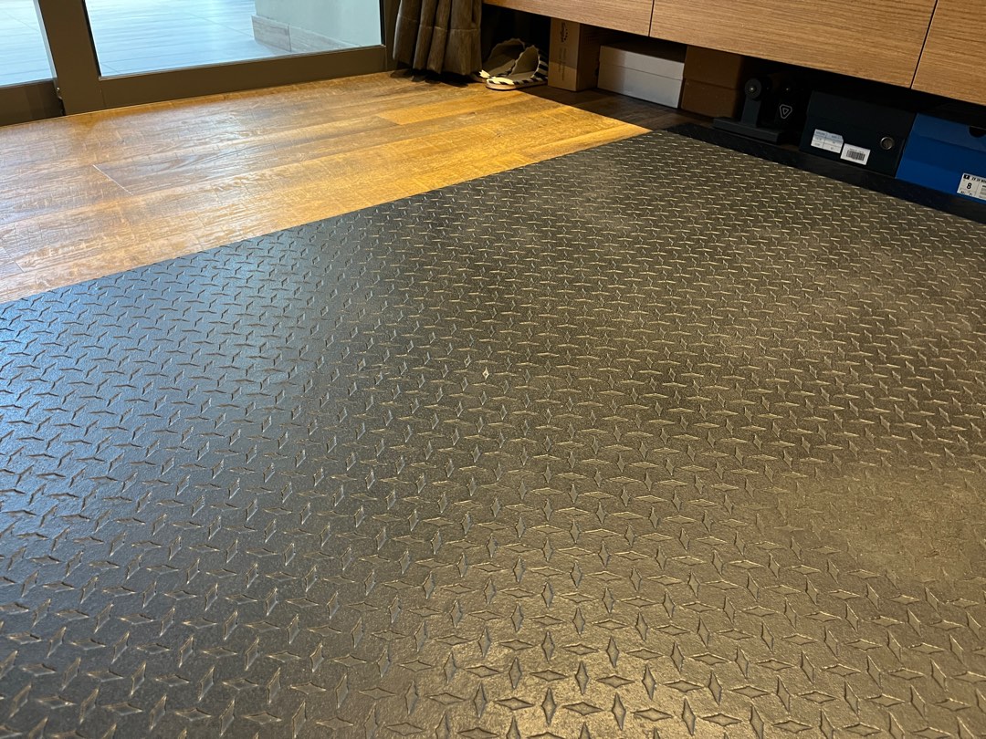 Weightlifting Mat, Heavy Duty Rubber, Sports Equipment, Exercise