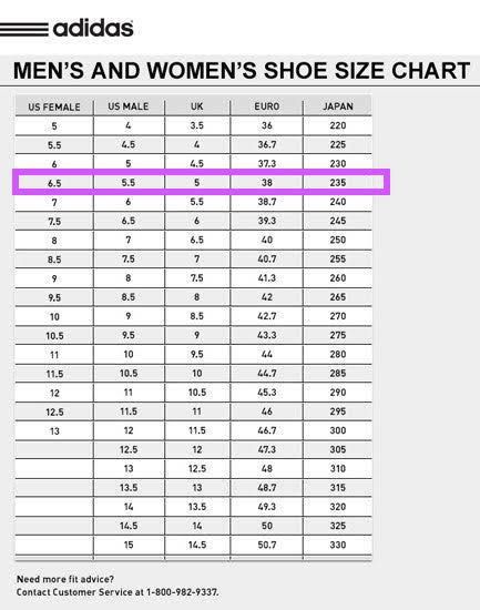 Yeezy womens shoes size chart new arrivals