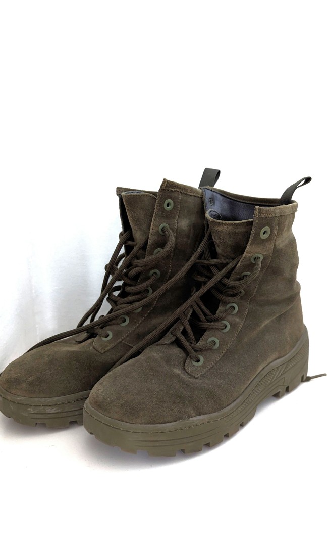 Yeezy Season 6 suede combat boots size 41, Men's Fashion, Footwear ...