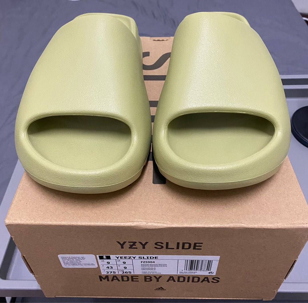 Yeezy Slide (Resin) - US9/UK9, Men's Fashion, Footwear, Flipflops and Slides  on Carousell