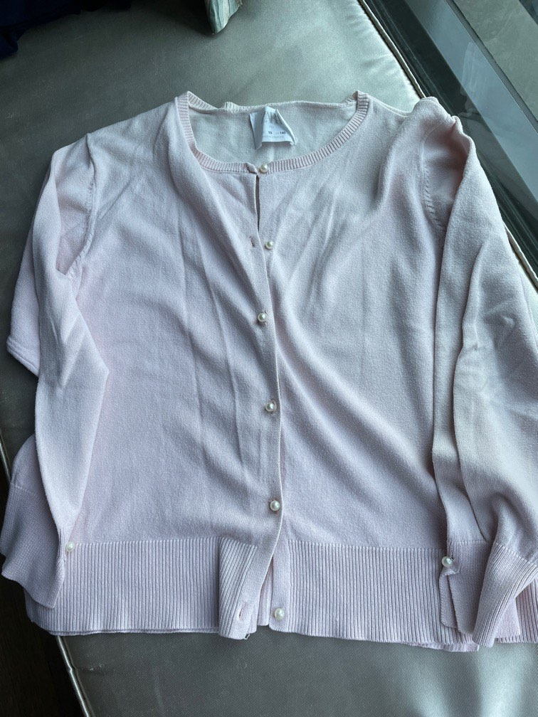 Girls pale shop pink cardigan