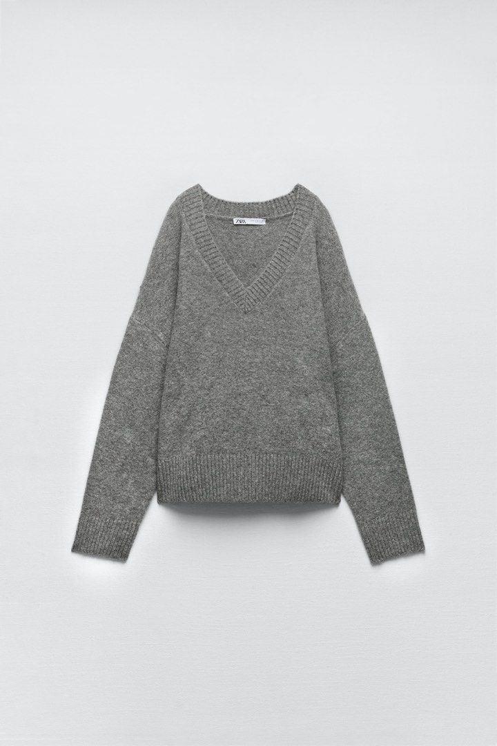 Zara v neck jumper cheap