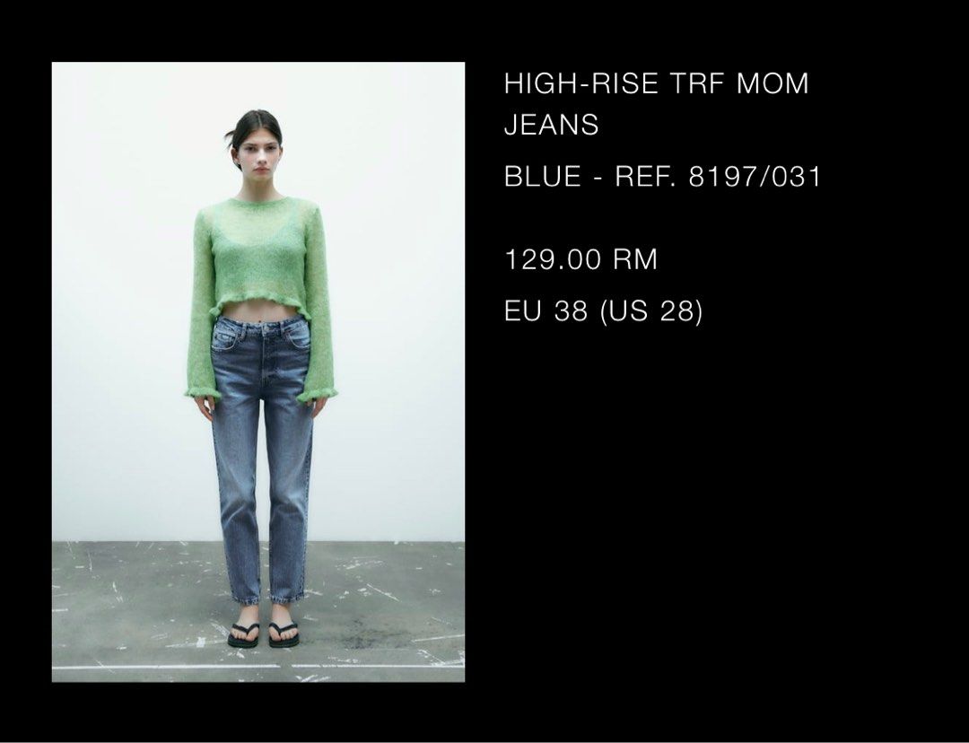 Zara mom hotsell jeans 8197