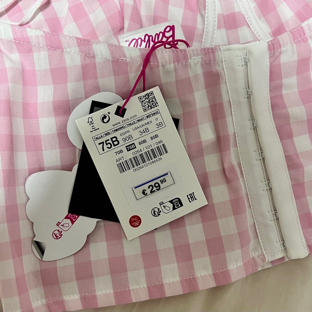 ZARA X BARBIE Bustier 75B Women s Fashion Tops Other Tops on