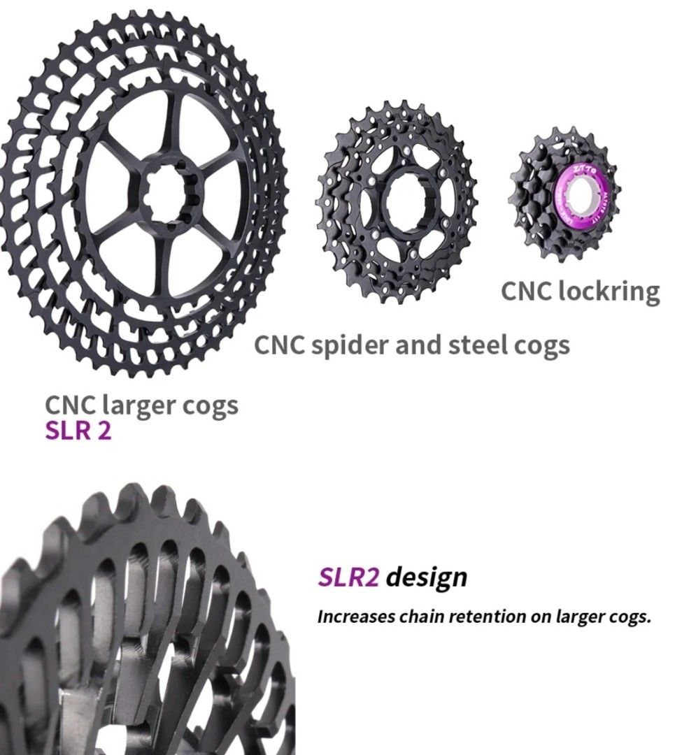 Ztto 11 speed 11t to 50t SLR2 Cassette MTB Sports Equipment Bicycles Parts Parts Accessories on Carousell