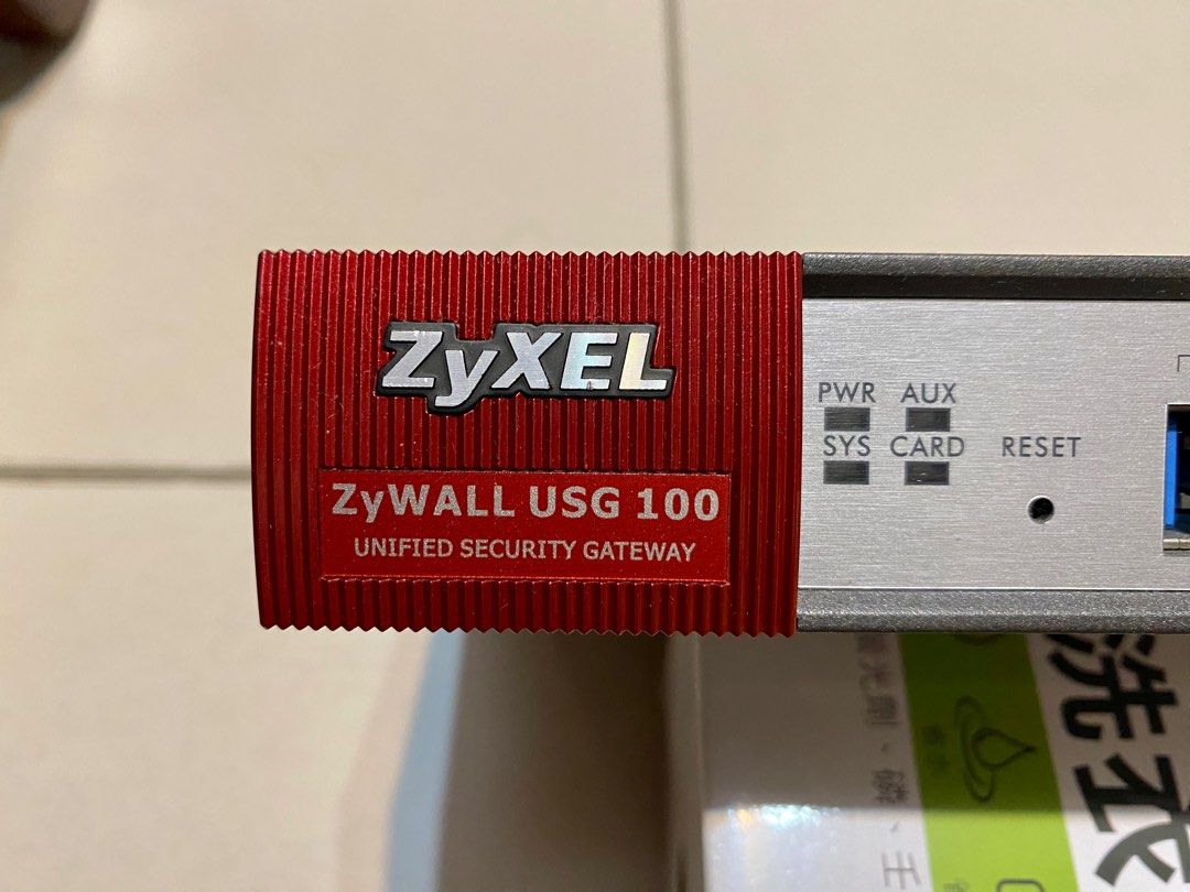 合勤Zyxel ZyWALL USG 100 Firewall防火牆, 電腦及科技產品, 電腦周邊產品, Wifi及上網相關產品在旋轉拍賣