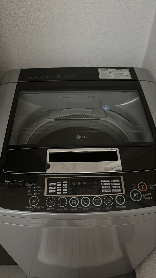 12kg LG inverter Washer with air dry mode, TV & Home Appliances