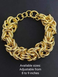 18K Saudi Gold chunky bracelet