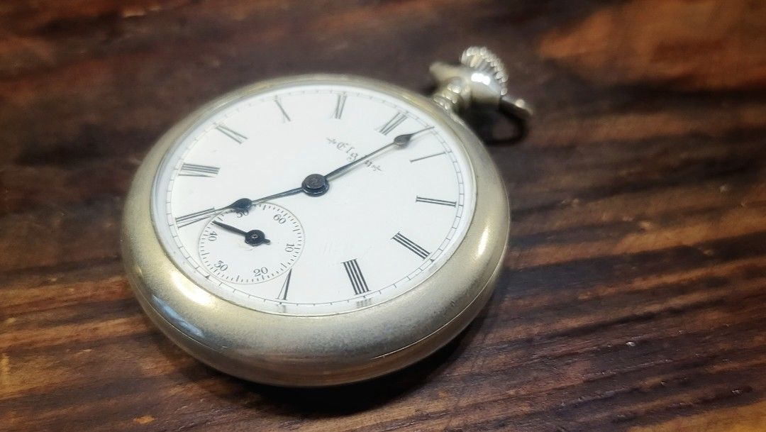 1904 High grade Elgin Pocket watch 19J RR class A Massive 18