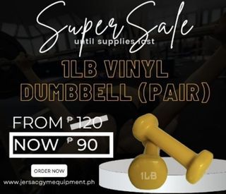 1lb Vinyl Dumbbell Pair Sale