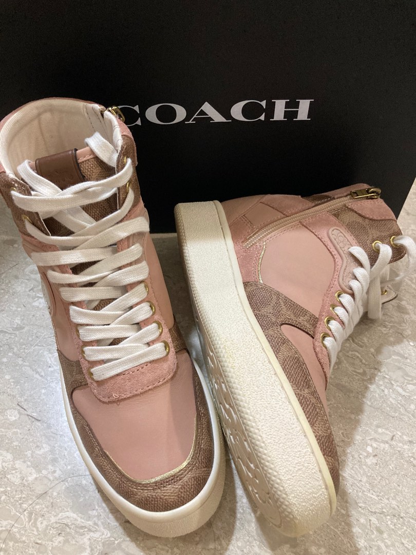 Coach high top sneakers womens sale