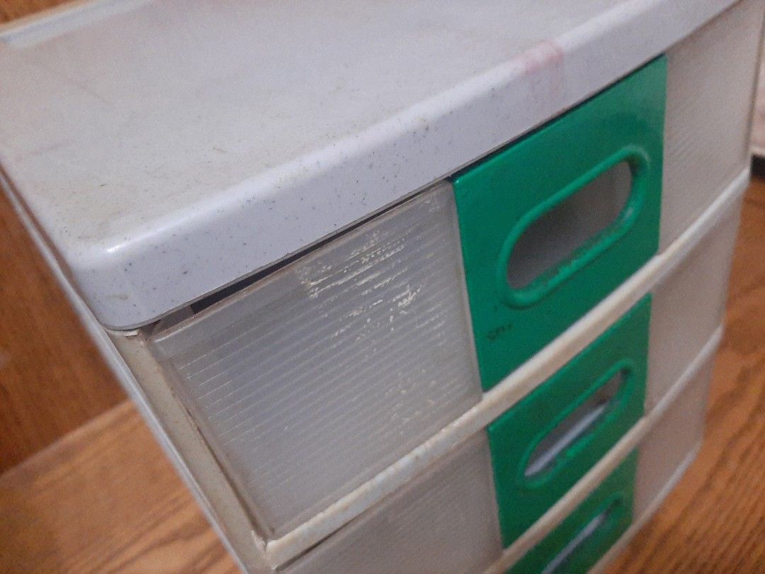 塑膠三層收納抽屜 收納盒 公文櫃 整理箱 DA-403好教授公文三層櫃 照片瀏覽 2