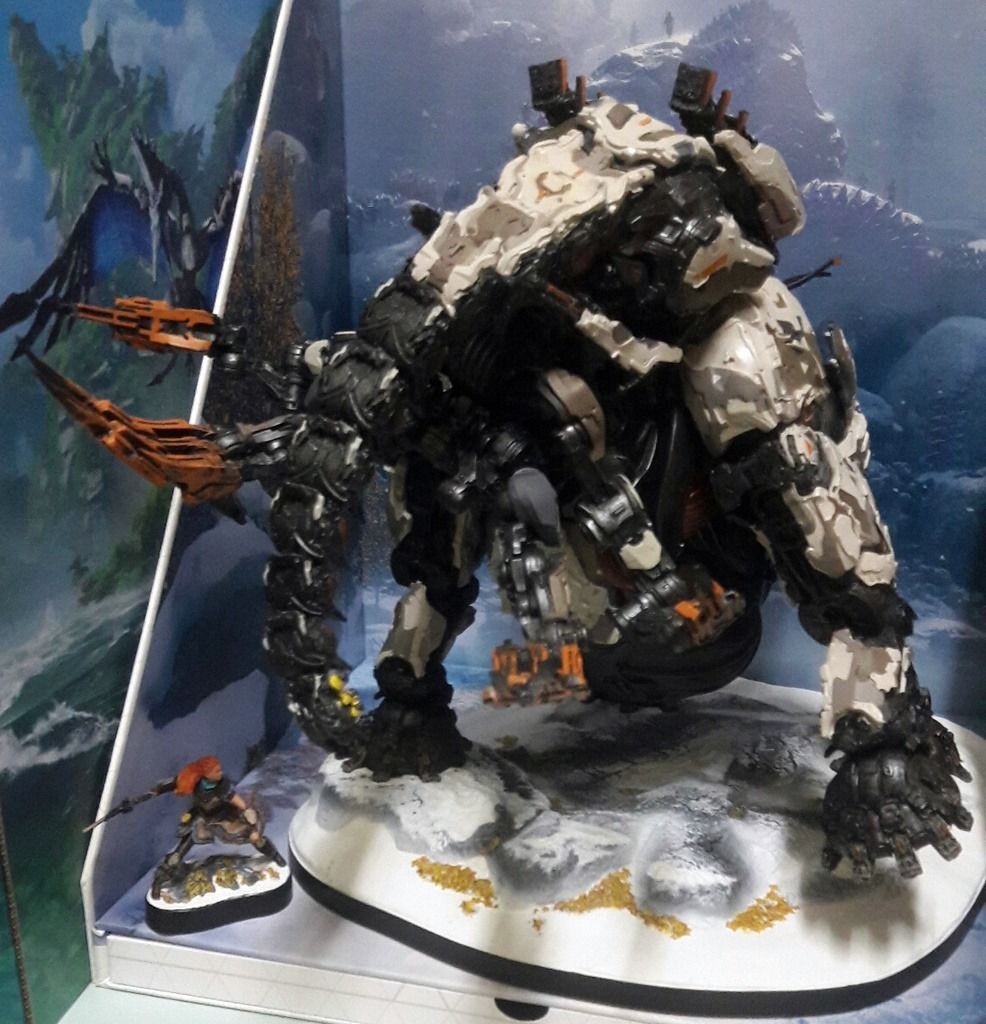 地平線2：西部禁域 レイガラ版撼牙獣フィギュアモデル 地平線：西域禁地撼牙獸+亞蘿伊雙擬真模型~, 電玩遊戲相關, 主機配件與