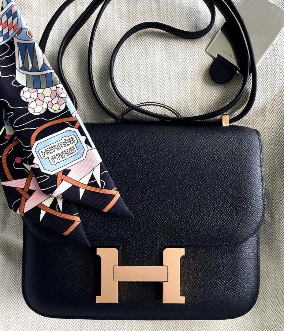 Hermes constance discount rose gold hardware
