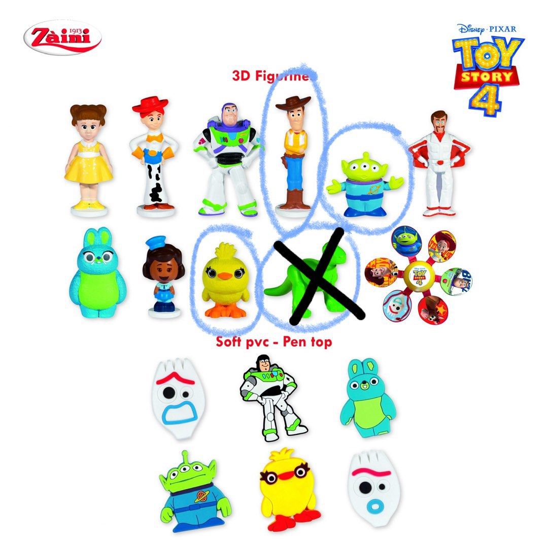 Disney Zaini Toy Story 4 Milk Chocolate Egg 3D Figurines Woody Pride Alien Ducky