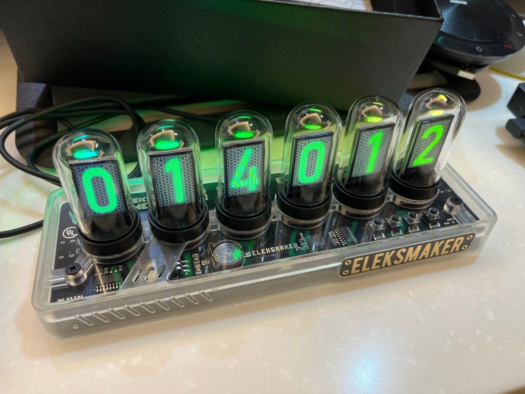 全新 EleksMaker IPS 6-bit digit clock LED 電子時鐘 電競周邊, 電腦＆科技, 電腦周邊及配件, 其他 ...