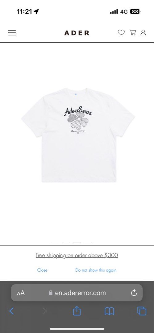 Ader Error (Category: Tshirts & Polo Shirts) located in Singapore. Submitted by hugobearr (Listing ID 1250212436, Image 2). Description: Brand New with Tag Will provide receipt if needed Each for $150.