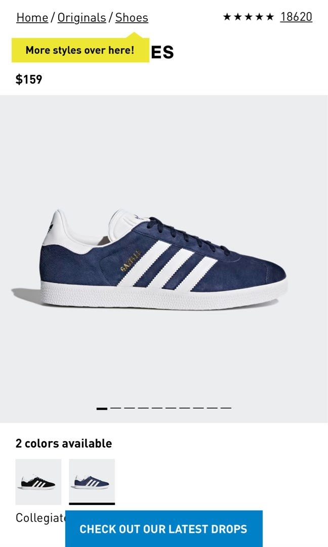 EUR36 Adidas Gazelle Shoes Women s Fashion Footwear Sneakers on