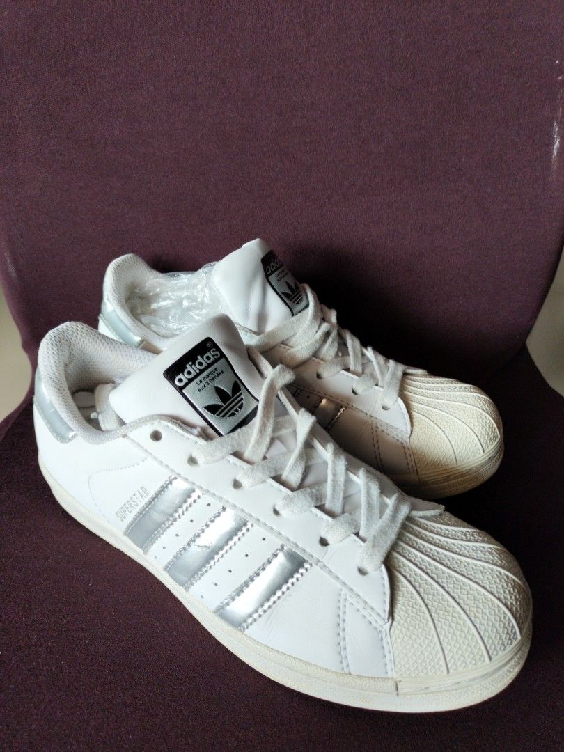 Adidas superstar white silver 38 online