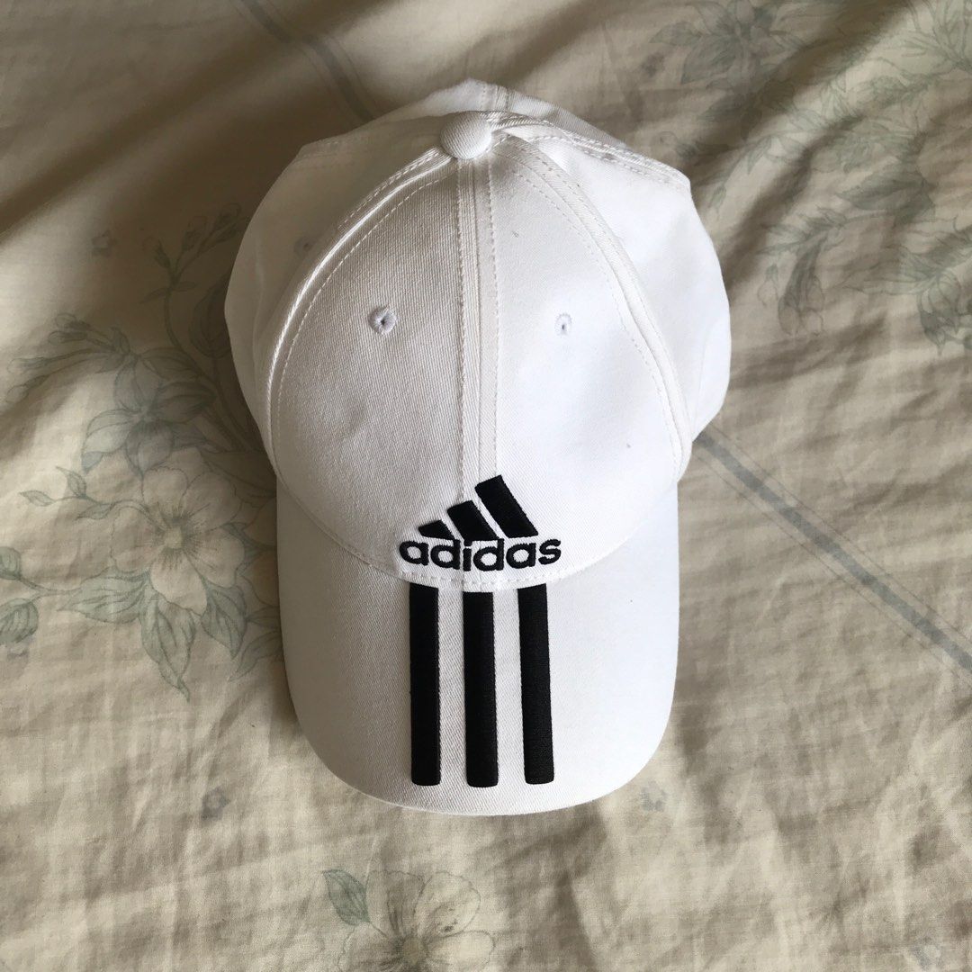 Adidas White Cap (Category: Caps & Hats) located in Santa Rosa. Submitted by myprelovedhaul (Listing ID 1250248653, Image 3). Description: rewash lang, good as new. Barely used!! no stain, and major issue!! .