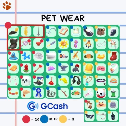 ADOPT ME PET WEAR on Carousell