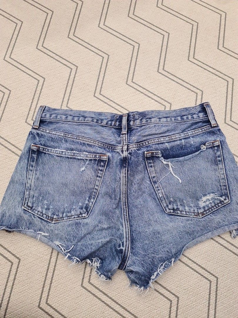 Agolde parker distressed denim on sale shorts