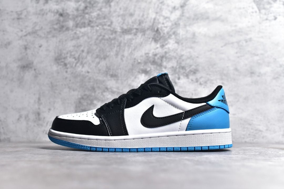 Air Jordan 1 Retro Low OG Black Dark Powder Blue shoes Men s