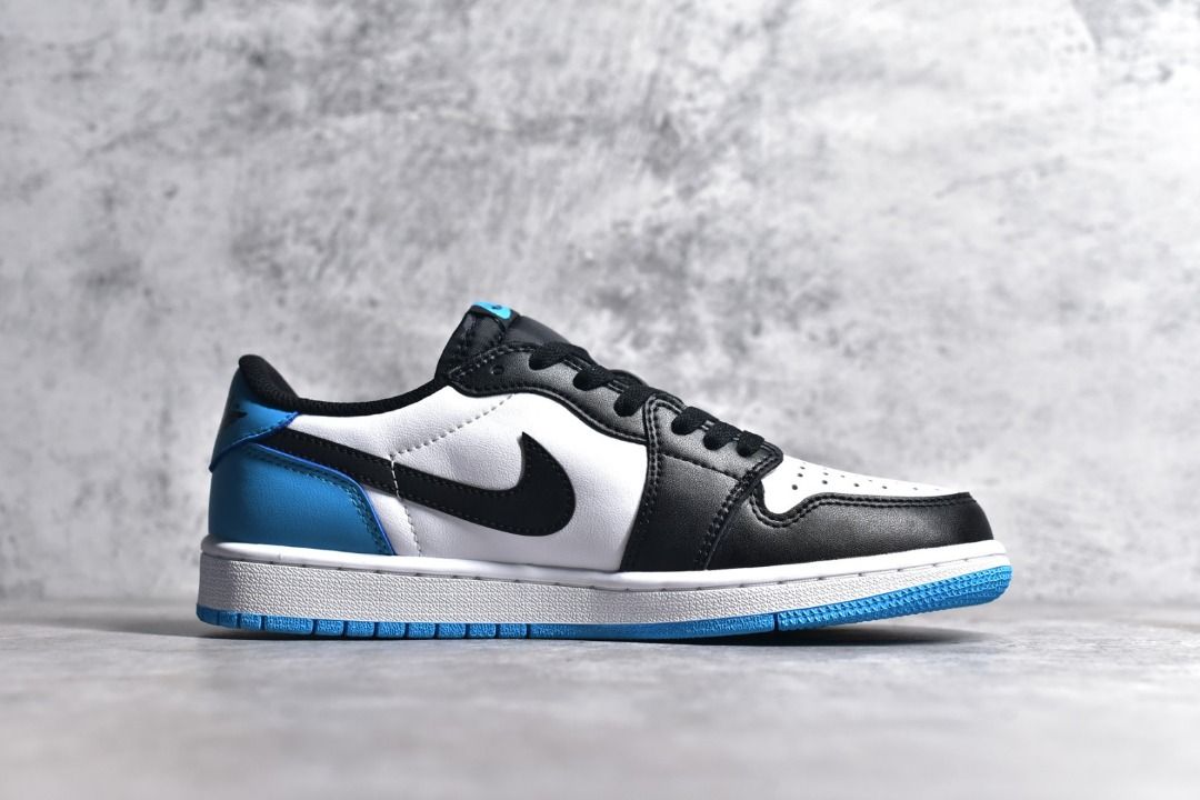 Air Jordan 1 Retro Low OG Black Dark Powder Blue shoes Men s
