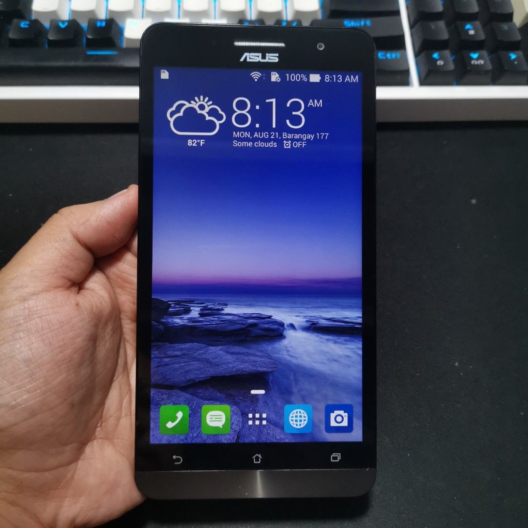 ASUS Zenfone 6 Z002 | Item Code: 74 (Category: Asus) located in Caloocan City. Submitted by christian.montalban (Listing ID 1250313261, Image 2). Description: ASUS Zenfone 6 Z002 | Item Code: 74 Price: P3,599.00 Color: White 16GB ROM | 2GB RAM 6" IPS LCD Display 3,300 mAh Li-Ion Non-Removable Battery OS: Android 4.3 Package: Unit Only. Location: North Caloocan For Meetup: SM Fairview COD (Shipping Fee covered by Buyer) Lalamove, LBC, Shopee, Laza