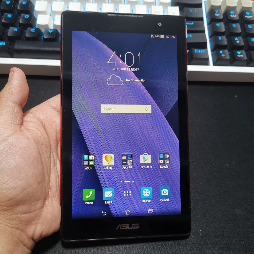 ASUS zenpad C 7 P01Y (SIM) | Item Code: 64 (Category: Asus) located in Caloocan City. Submitted by christian.montalban (Listing ID 1250308601, Image 2). Description: ASUS zenpad C 7 P01Y (SIM) | Item Code: 64 Price: P2,199.00 Color: Red 16GB ROM | 1GB RAM 7" IPS LCD Display 3,450 mAh Li-Ion Non-Removable Battery OS: Android 5.0.2 Issue: Light Yellowish Display Package: Tablet Only. Location: North Caloocan For Meetup: SM Fairview COD (Shipping Fe