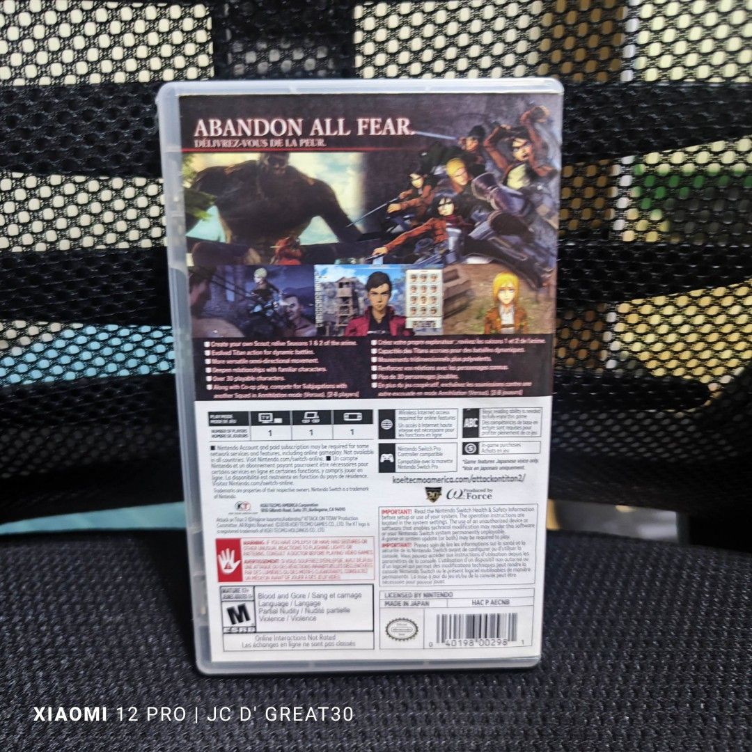 Attack of Titan 2 Switch Game USA, Video Gaming, Video Games, Nintendo ...