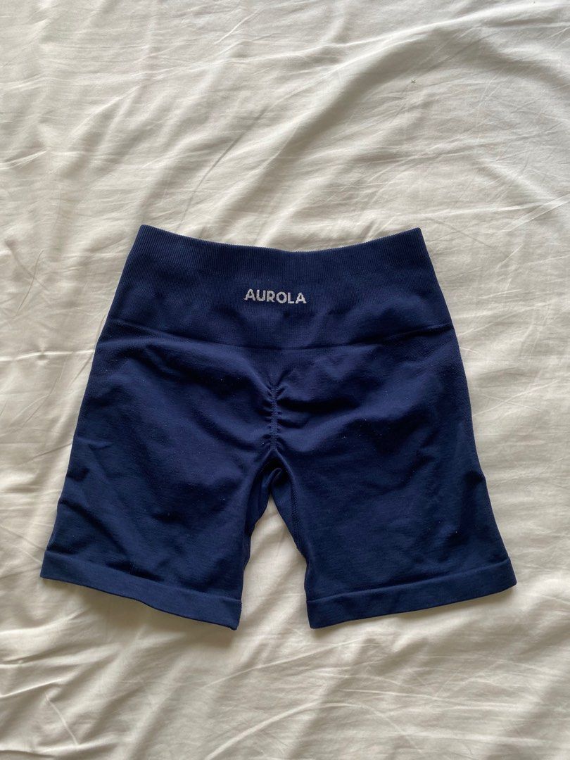 aurola intensify v2.0 3.6 shorts diamond gusset (tuxedo blue) size xs gym  shorts workout yoga, Women's Fashion, Activewear on Carousell