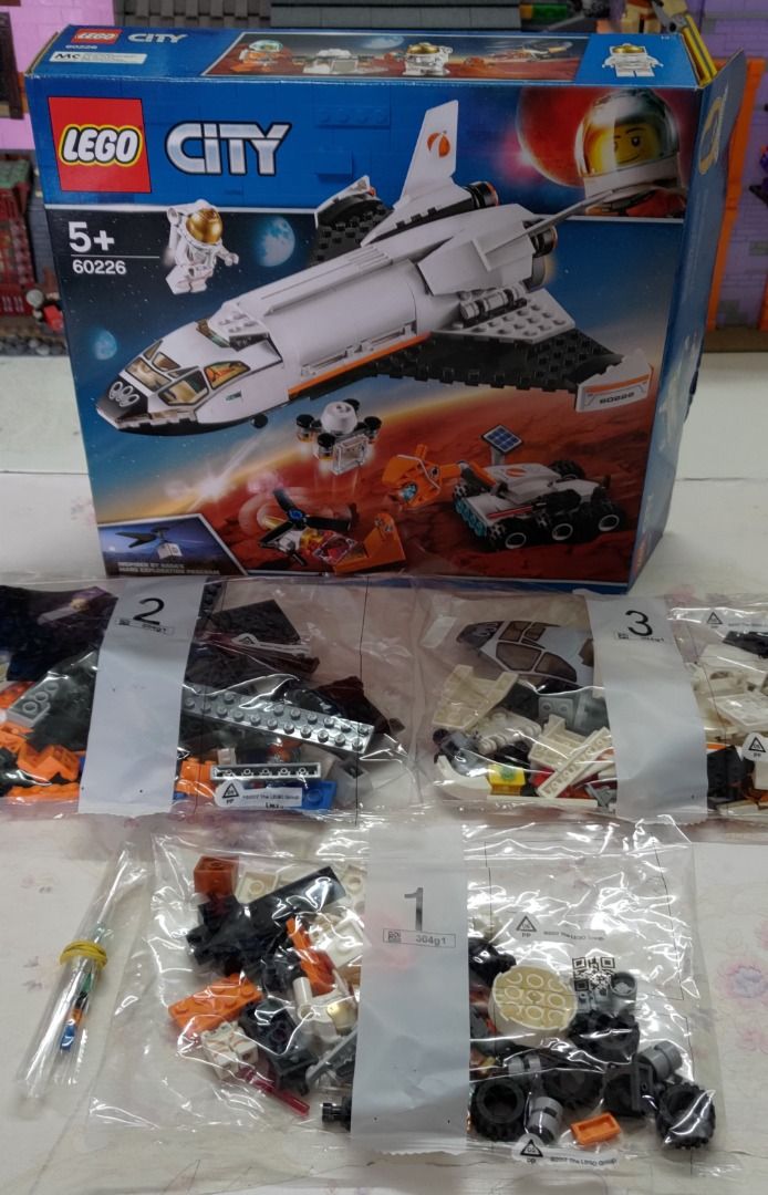 LEGO City 60226 Mars Research Space Shuttle NASA Playset with 2 Astronauts