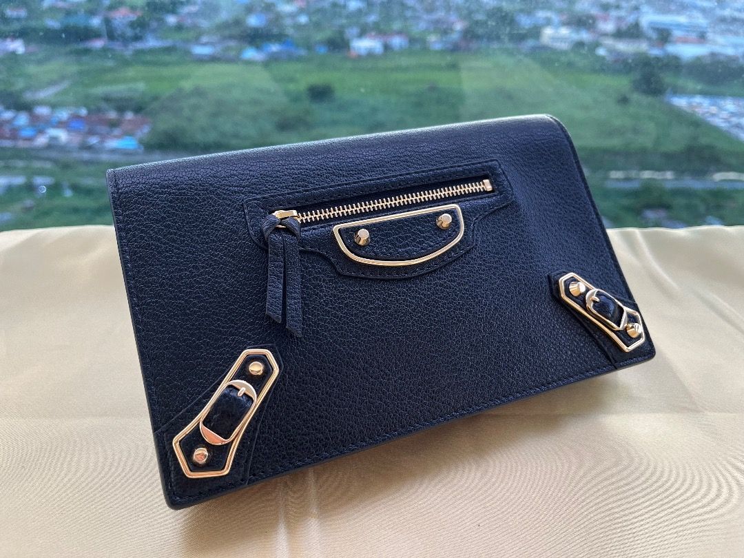Balenciaga metallic edge wallet 2025