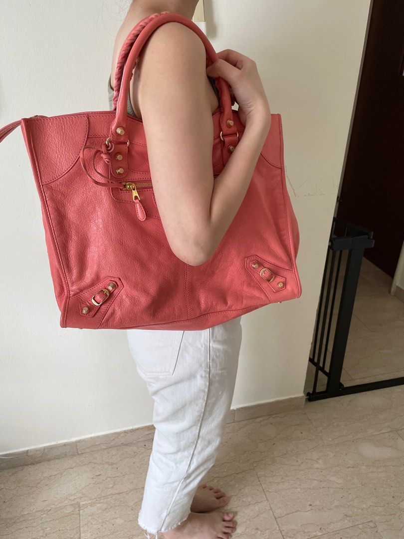 Balenciaga Monday Tote Bag Salmon Pink