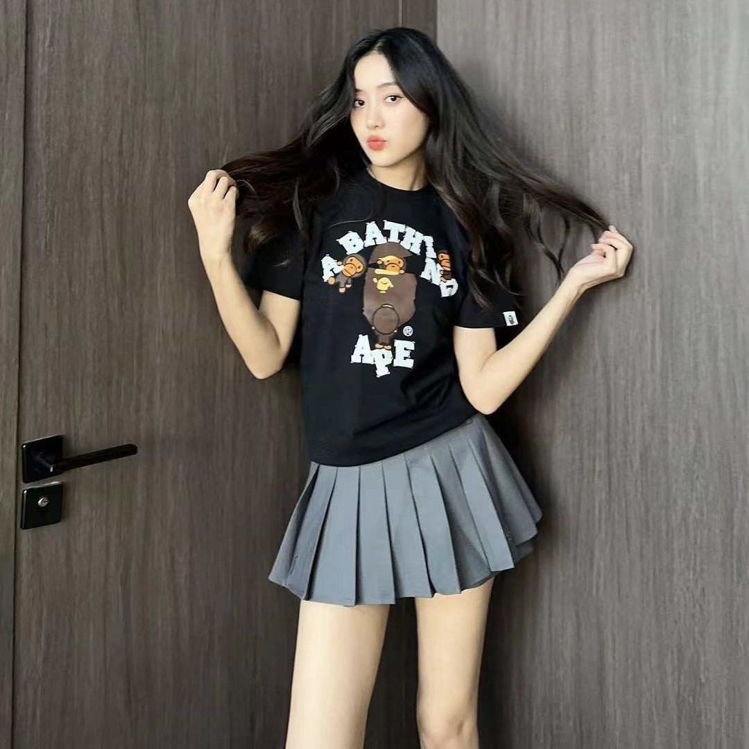 BAPE CRYSTAL STONE COLLEGE MILO TEE, Women