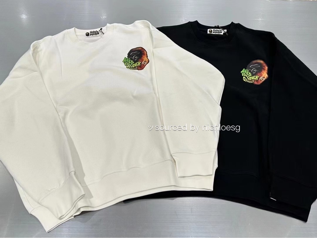 BAPE SPORT GRAPHIC CREWNECK, Men's Fashion, Tops & Sets, Tshirts