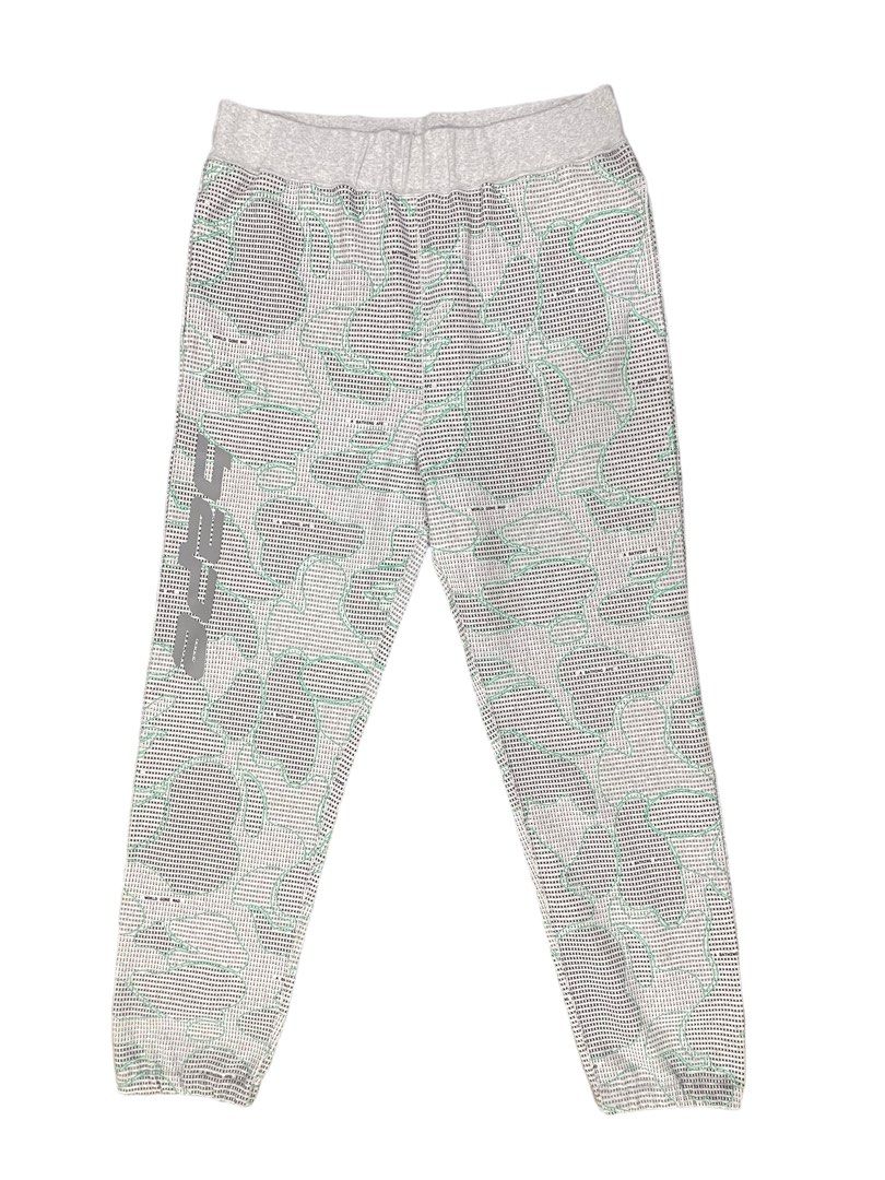 Bape text code camo glow in the dark sweat pants Men s Fashion