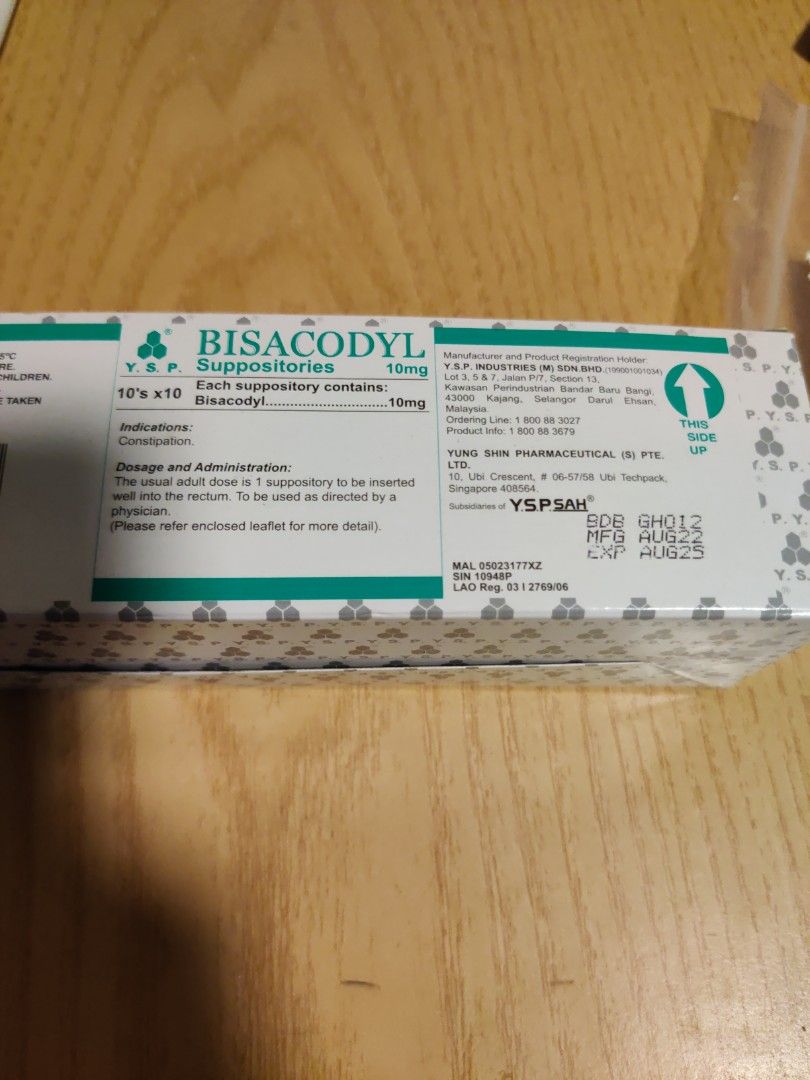 Suppository 10mg Bisacodyl, Everything Else on Carousell