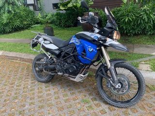 BMW F800GS with accessories