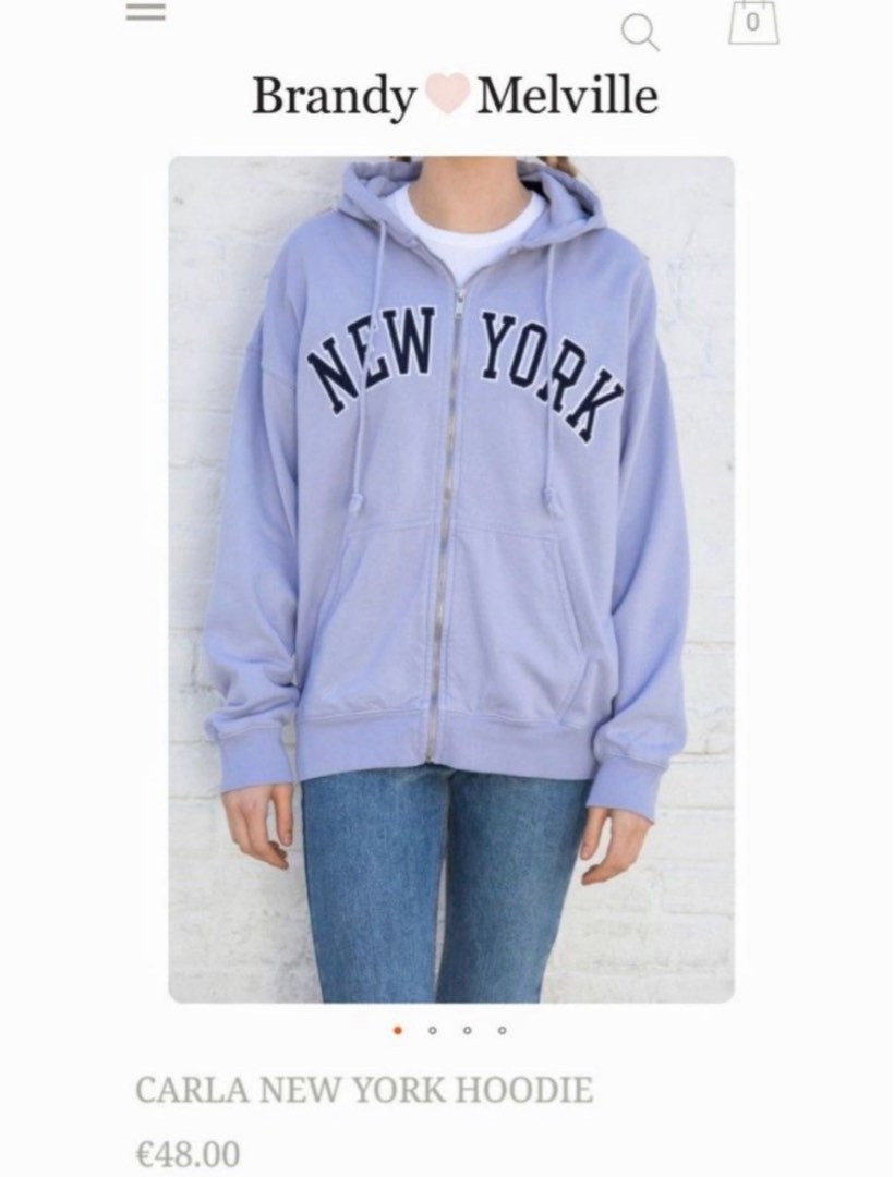 Carla Hoodie from Brandy Melville on 21 Buttons