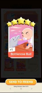 Bottlenose Bud (Set 21 Down By The Docks) Monopoly Go Sticker